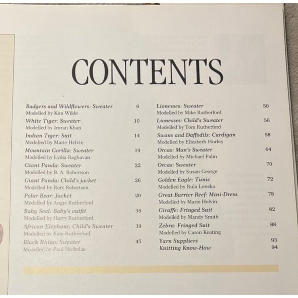 Knitting Wildlife Pattern Book By Ruth Herring & Karen Manners Handcover - Picture 4 of 13